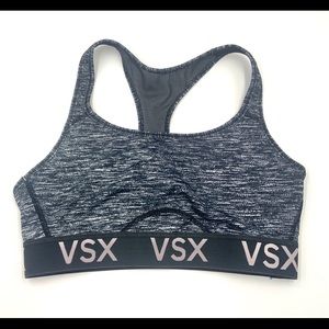 Victoria's Secret THE PLAYER Racerback VSX SPORT Bra Grey Medium Support size L